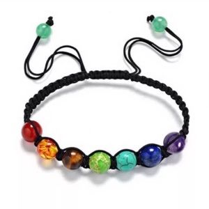 🌹✅Natural Stone Beads 7 Chakra Bracelet
